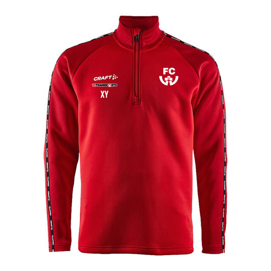 Craft Squad 2.0 Halfzip Sweatshirt Kids Rot FC Nußdorf/Debant