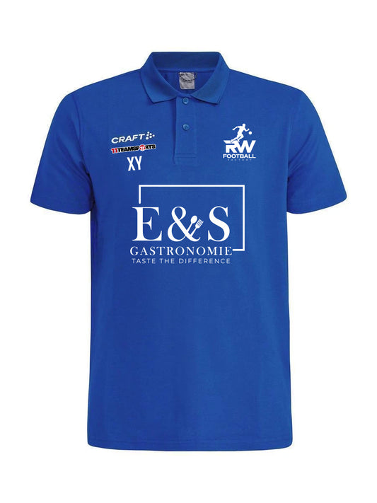 Craft Progress 2.0 Poloshirt Blau F346000 RW Football Factory