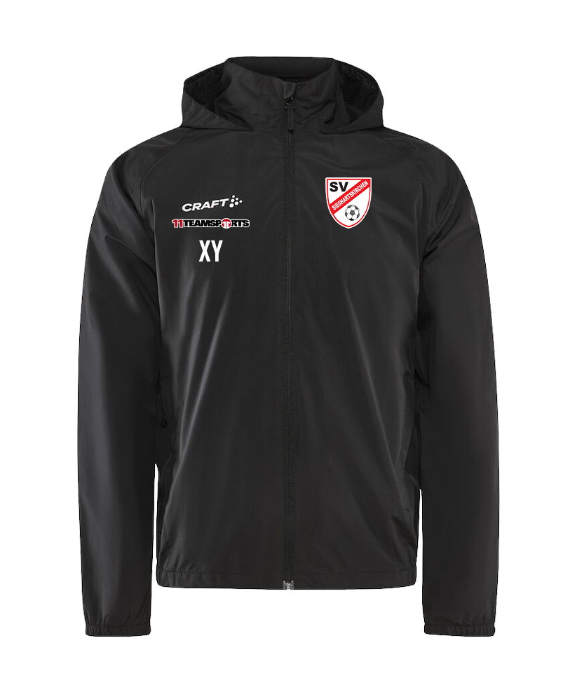 Craft Regenjacke Schwarz Kids SV Sieghartskirchen