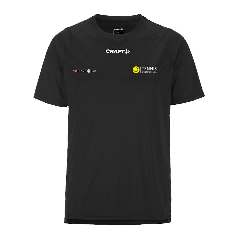 Craft Rush 2.0 T-Shirt Schwarz F999000 Tennis Oberperfuss
