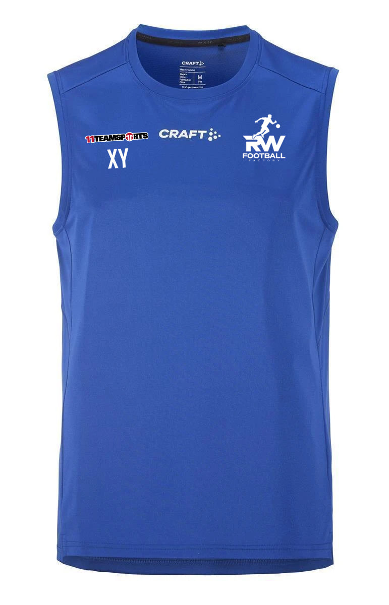 Craft Rush 2.0 Singlet T-Shirt Blau F346000 RW Football Factory