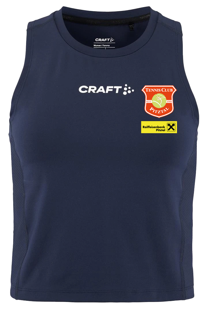 Craft Rush 2.0 Crop Tanktop Damen Blau F390000 TC Pitztal