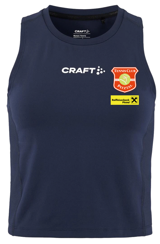 Craft Rush 2.0 Crop Tanktop Damen Blau F390000 TC Pitztal