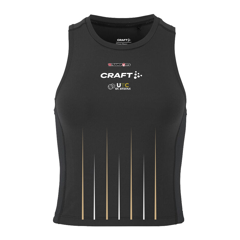 Craft Rush 2.0 Crop Tanktop Damen Schwarz F999000 UTC St. Stefan