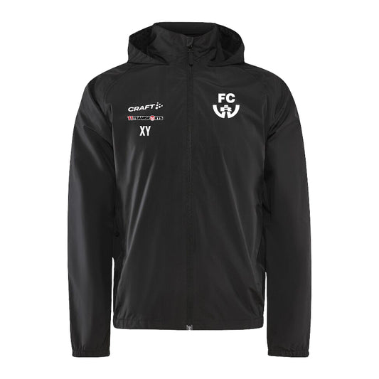 Craft Evolve Regenjacke Kids Schwarz FC Nußdorf/Debant