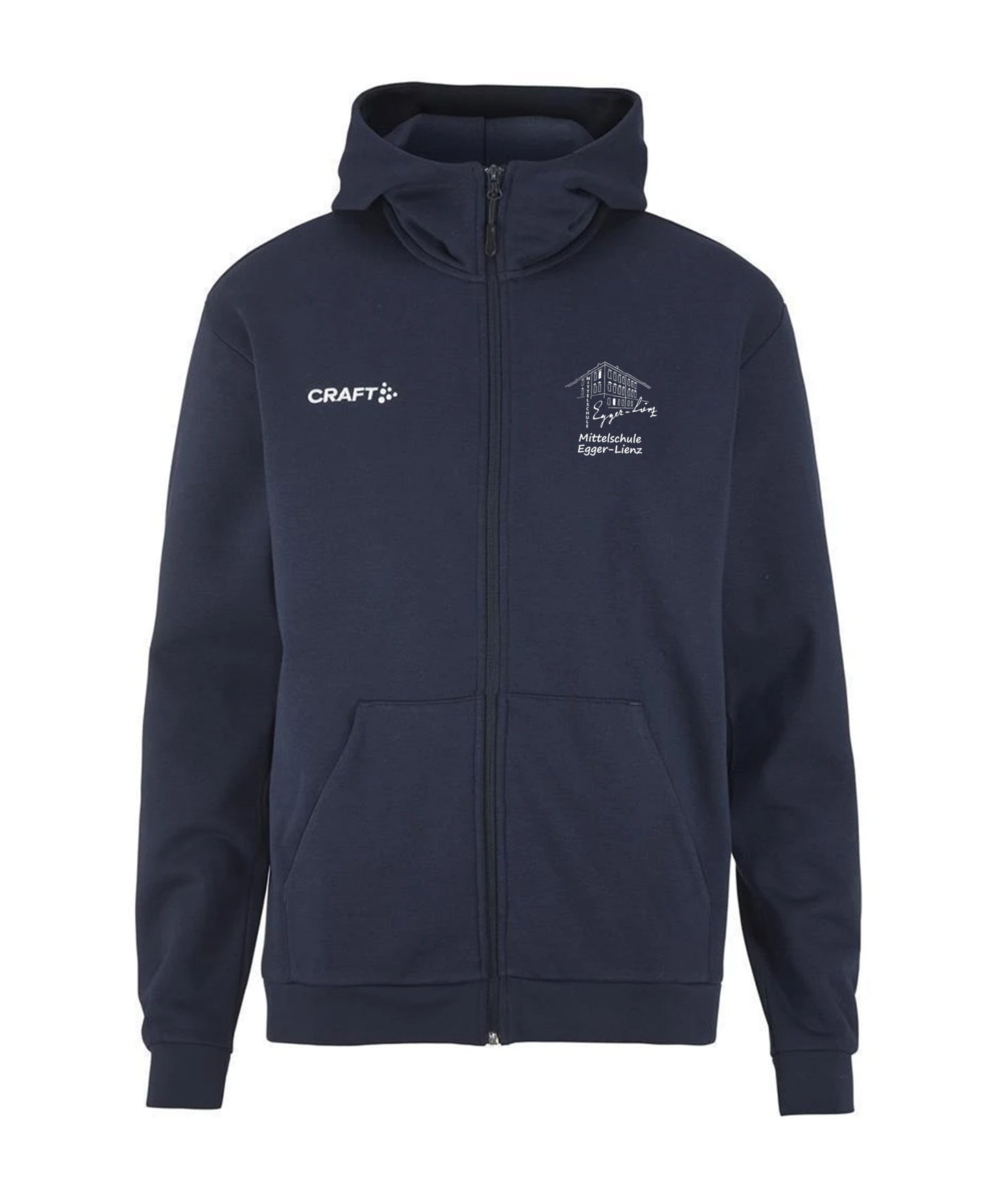 Craft Community Logo FZ Hoodie Mittelschule Egger-Lienz Regelklasse