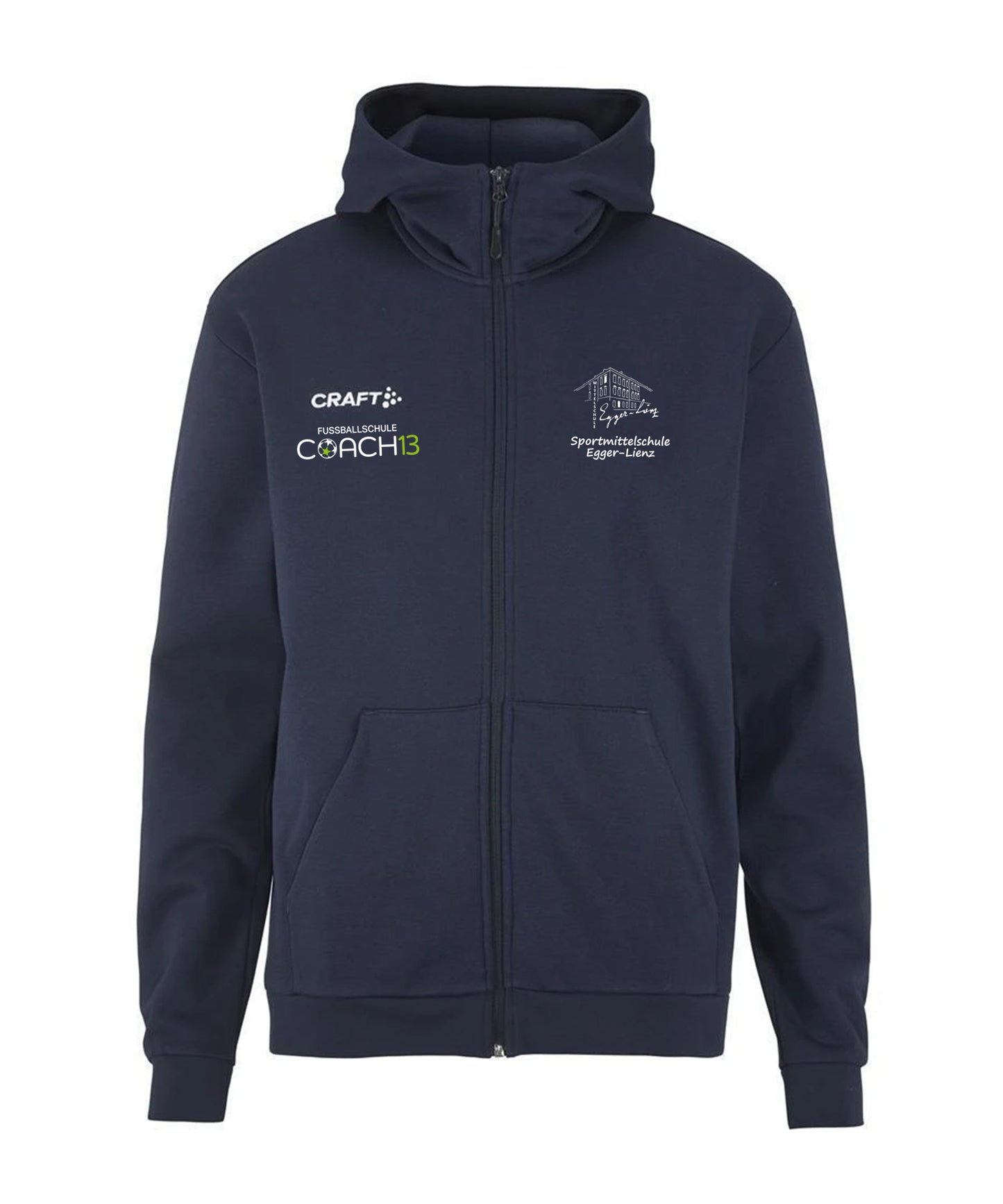 Craft Community Logo FZ Hoodie Kids Mittelschule Egger-Lienz Fußball