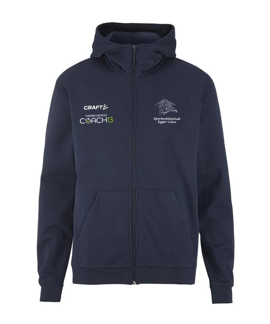 Craft Community Logo FZ Hoodie Kids Mittelschule Egger-Lienz Fußball