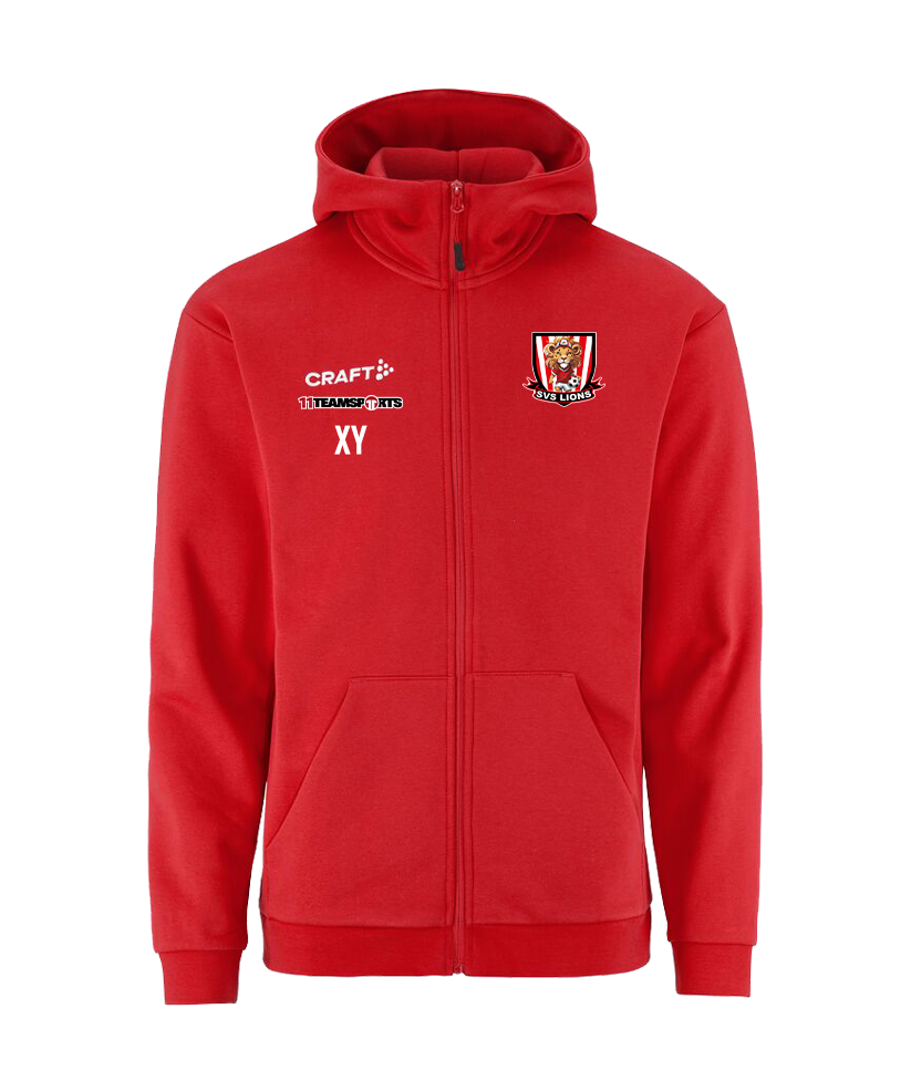 Craft Zip-Hoodie Rot Kids SV Sieghartskirchen