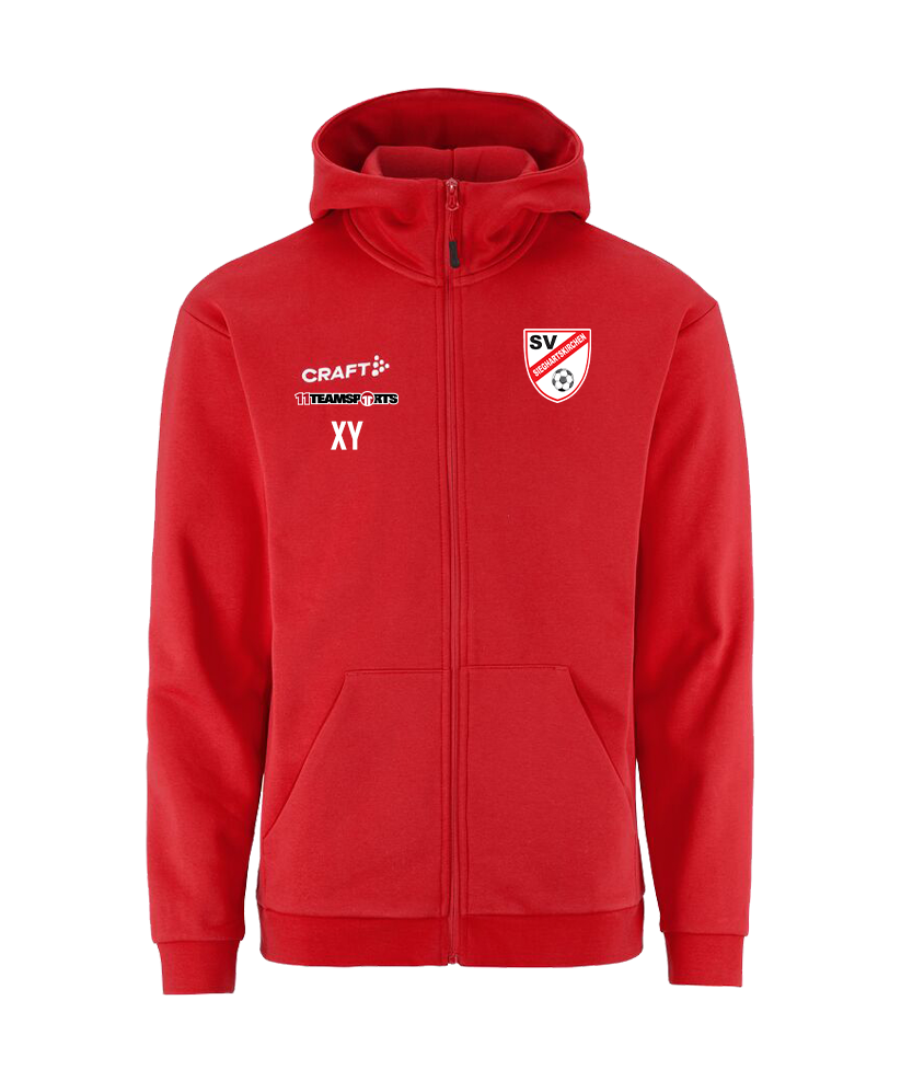 Craft Zip-Hoodie Rot Kids SV Sieghartskirchen