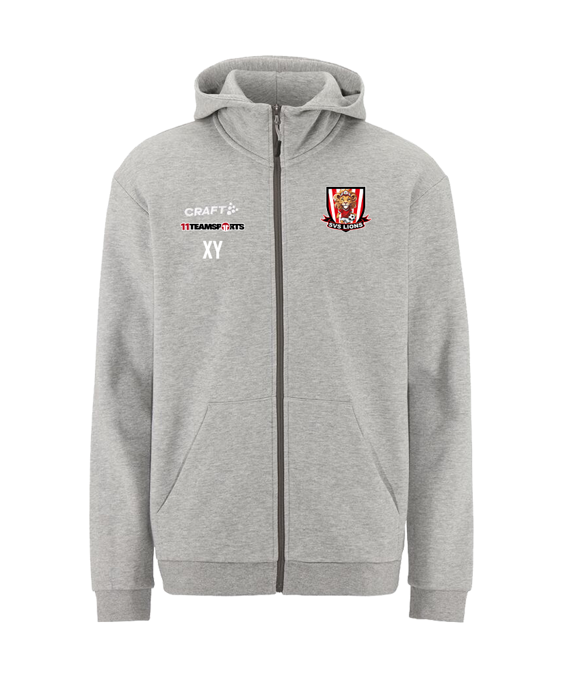 Craft Zip-Hoodie Grau Kids SV Sieghartskirchen