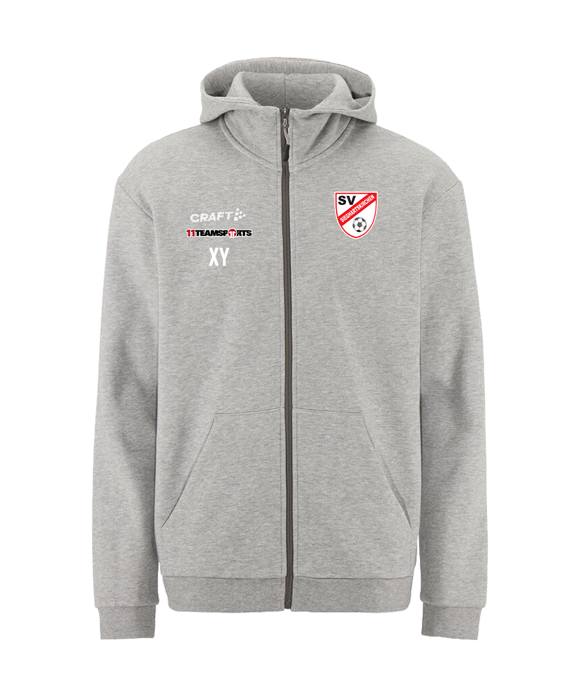Craft Zip-Hoodie Grau Kids SV Sieghartskirchen