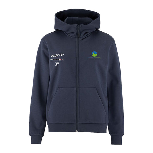 Craft Community 2.0 Logo Kapuzenjacke Damen Blau F390000 MS Mieming