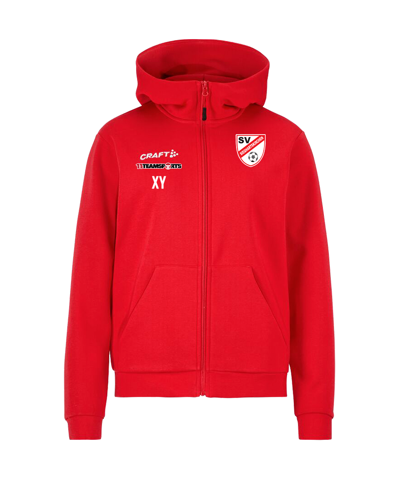 Craft Zip-Hoodie Rot Damen SV Sieghartskirchen