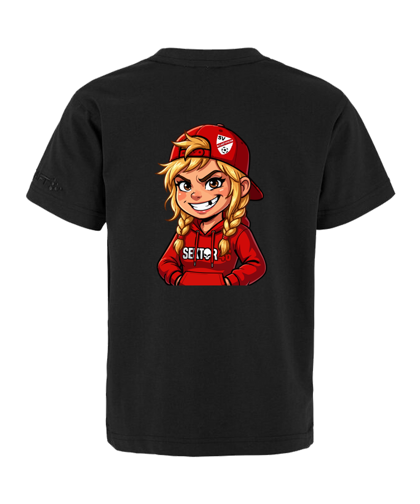Craft T-Shirt Schwarz Kids Mädchen SV Sieghartskirchen