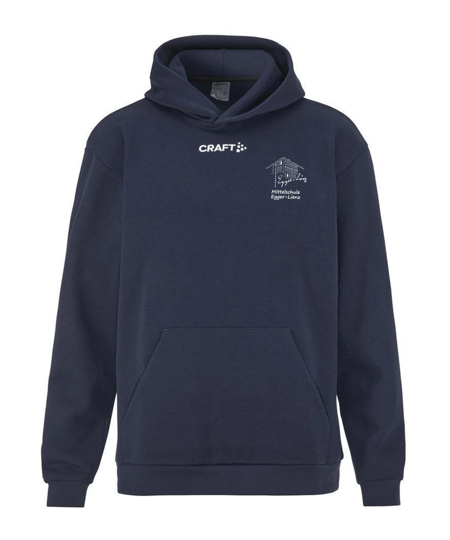 Craft Community Logo Hoodie Kids Mittelschule Egger-Lienz Regelklasse