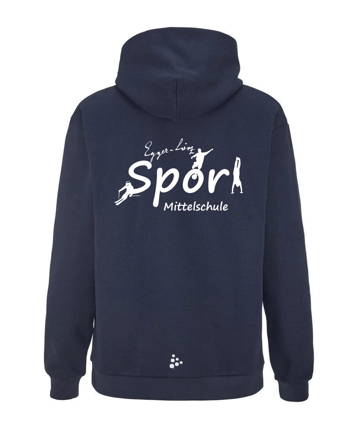 Craft Community Logo Hoodie Mittelschule Egger-Lienz Sportklasse
