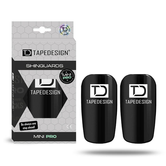 TAPEDESIGN Performance Shinguards Schienbeinschoner Mini Pro Schwarz