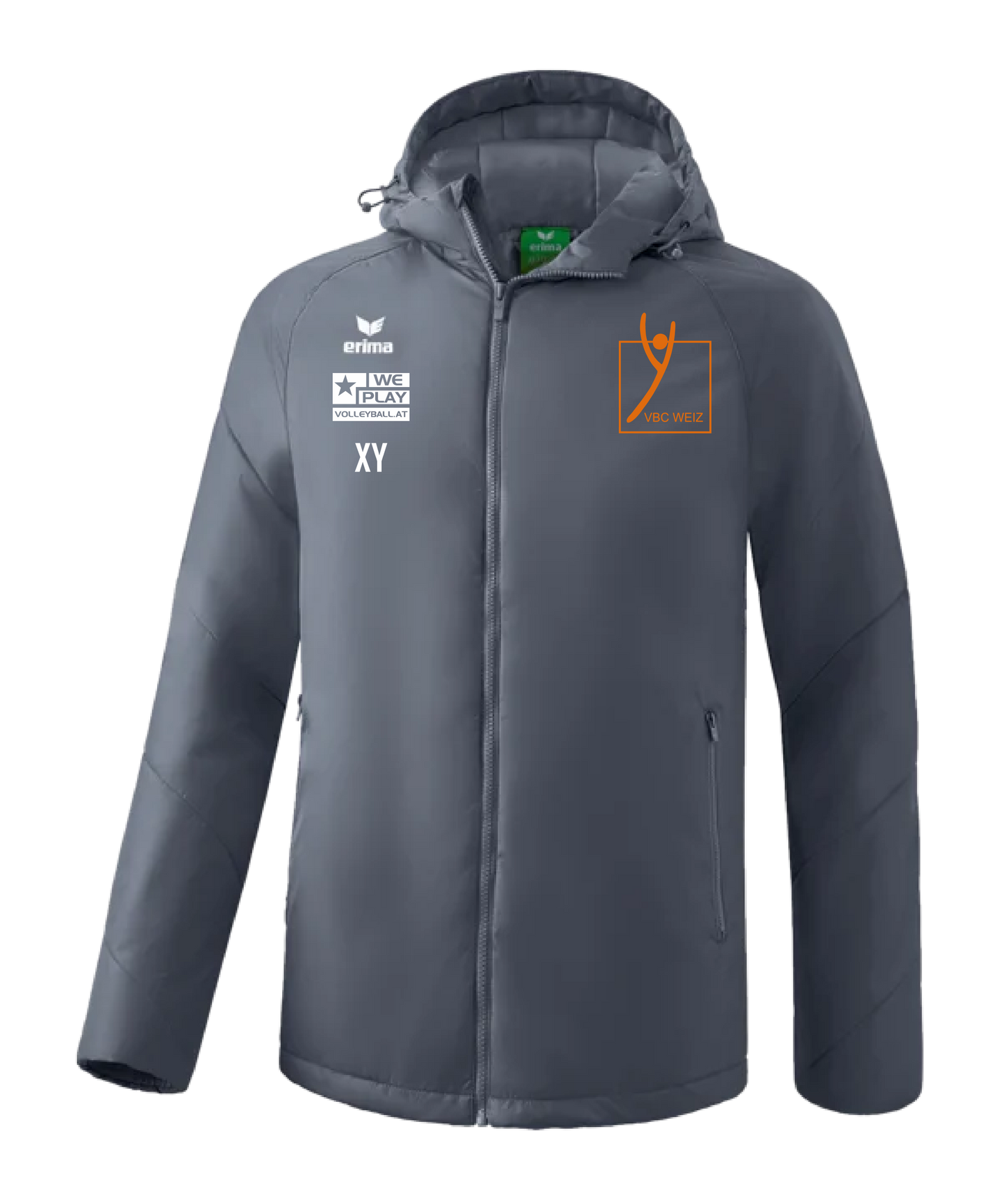 ERIMA Team Winterjacke Kids Grau VBC Weiz
