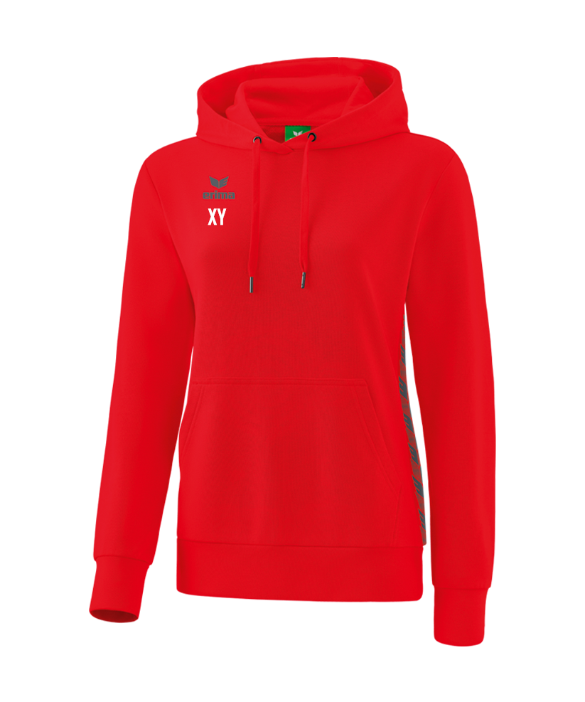 Erima Essential Team Hoody Damen Rot Grau HAK Bad Ischl