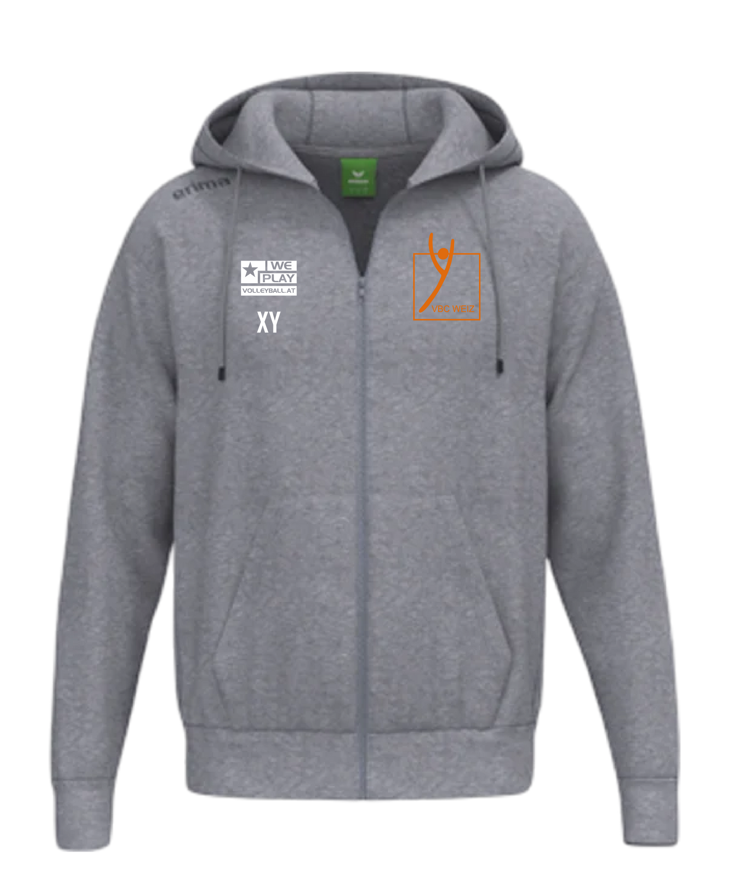 ERIMA TS Kapuzenjacke Kids Grau VBC Weiz