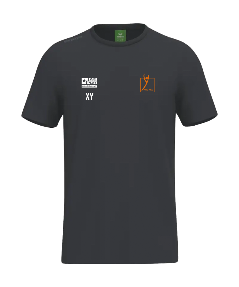 Erima TS T-Shirt Kids Schwarz VBC Weiz