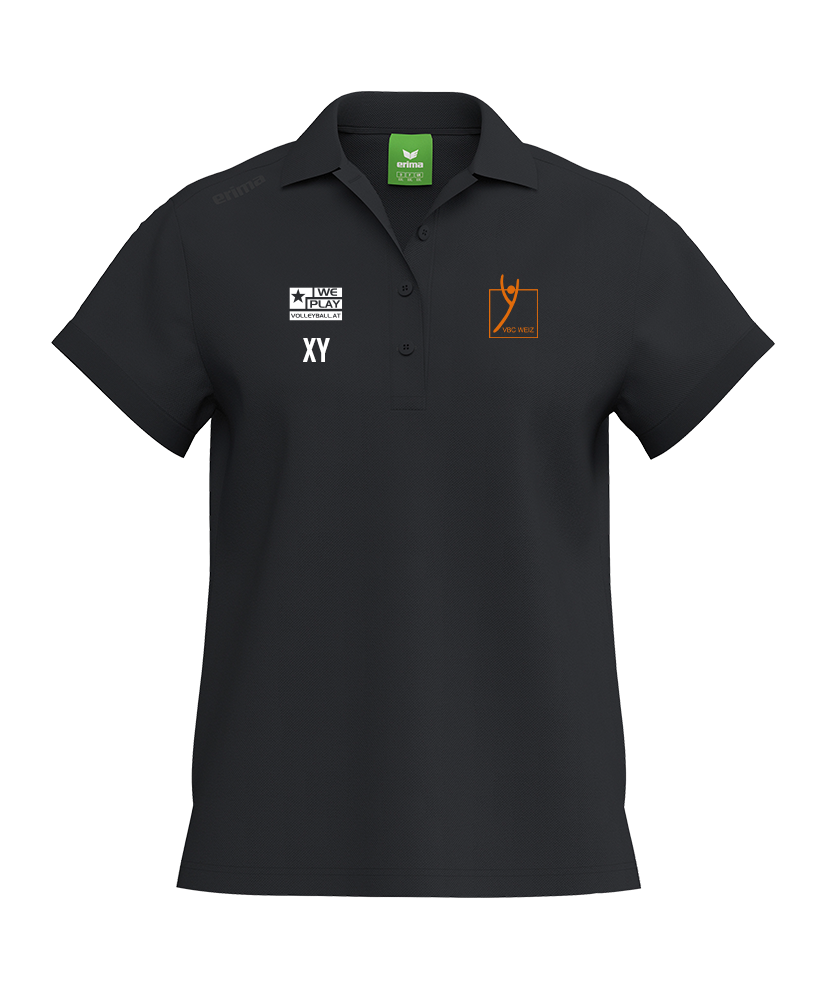 Erima TS Polo Damen Schwarz VBC Weiz