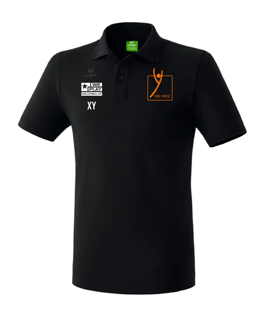 ERIMA Teamsport Poloshirt Kids Schwarz VBC Weiz