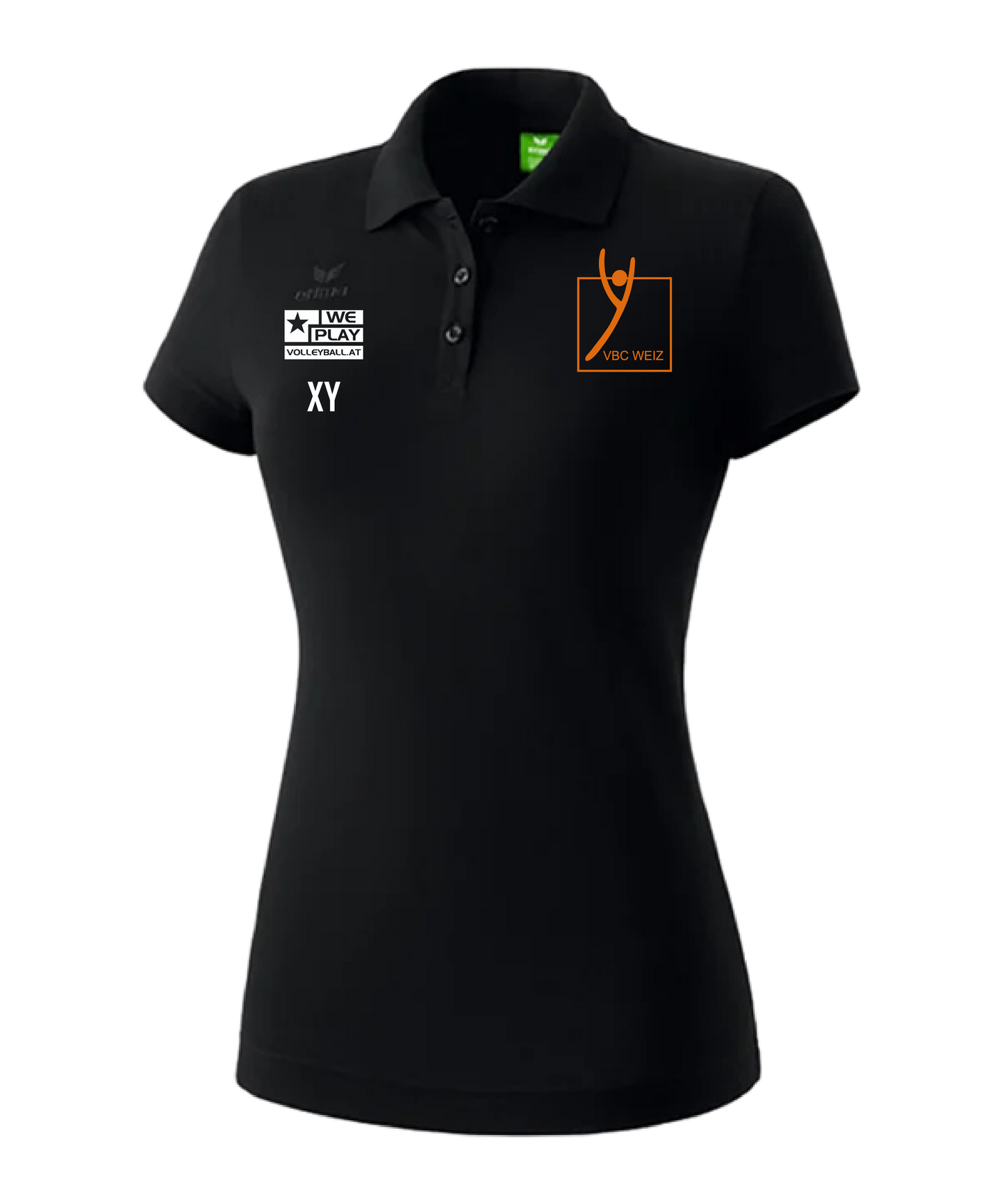 ERIMA Teamsport Poloshirt Damen Schwarz VBC Weiz