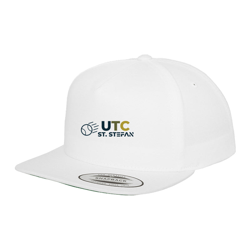 Merch 5 Panel Classic Snapback Cap White Green UTC St. Stefan