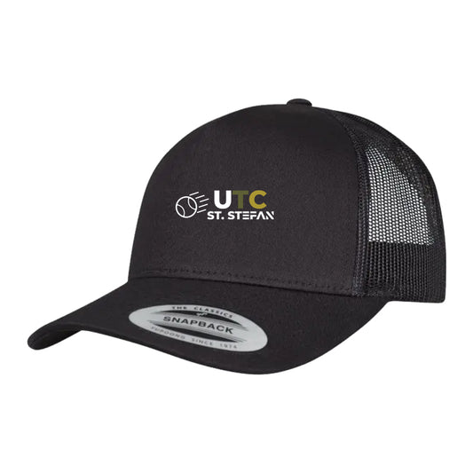 Merch 5 Panel Retro Trucker Cap Black UTC St. Stefan