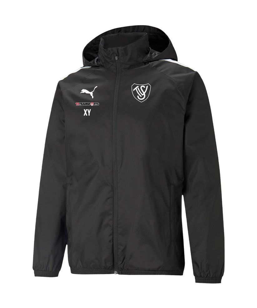 PUMA teamLIGA Allwetterjacke Schwarz SV Trieben