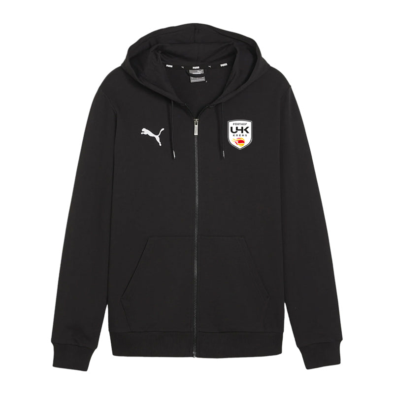 PUMA teamGOAL Casuals Kapuzenjacke Kids Schwarz UHK Krems