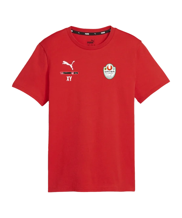 PUMA teamGOAL Casuals T-Shirt Kids Rot Weiss Union Gschwandt
