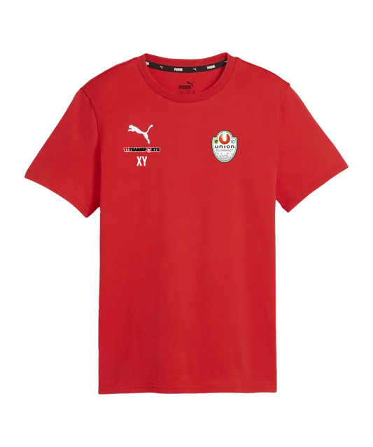 PUMA teamGOAL Casuals T-Shirt Kids Rot Weiss Union Gschwandt