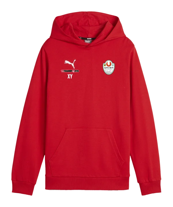 PUMA teamGOAL Casuals Hoody Kids Rot Union Gschwandt
