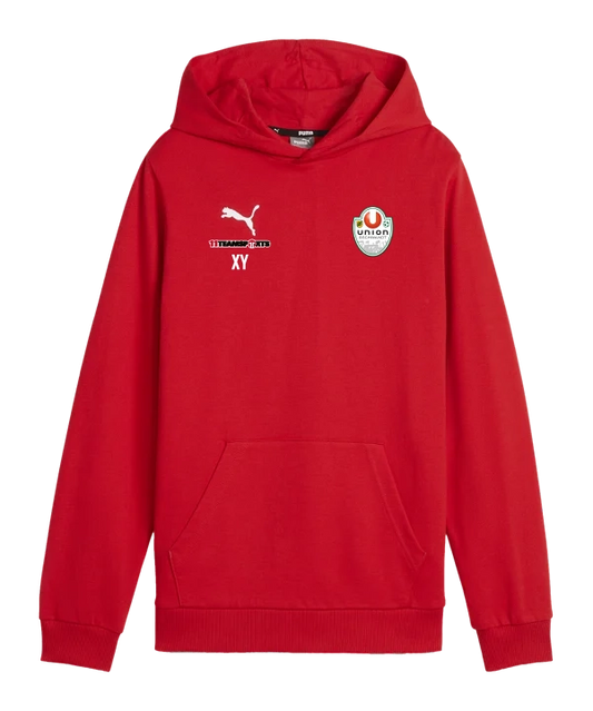 PUMA teamGOAL Casuals Hoody Kids Rot Union Gschwandt