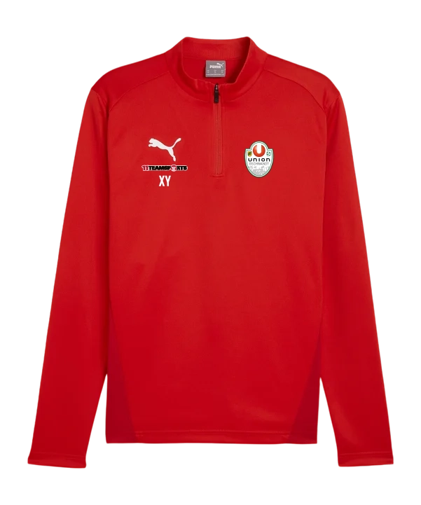 PUMA teamGOAL Training 1/4 Zip Sweatshirt Rot Union Gschwandt
