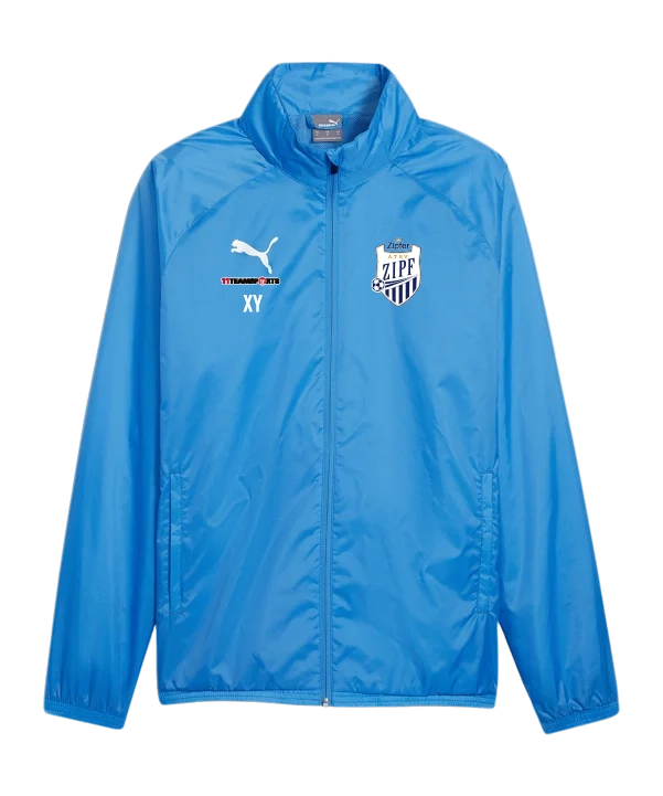 PUMA teamGOAL Allwetterjacke Blau Weiss ATSV Zipf