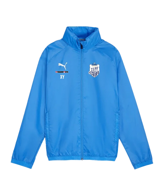PUMA teamGOAL Allwetterjacke Kids Blau Weiss ATSV Zipf