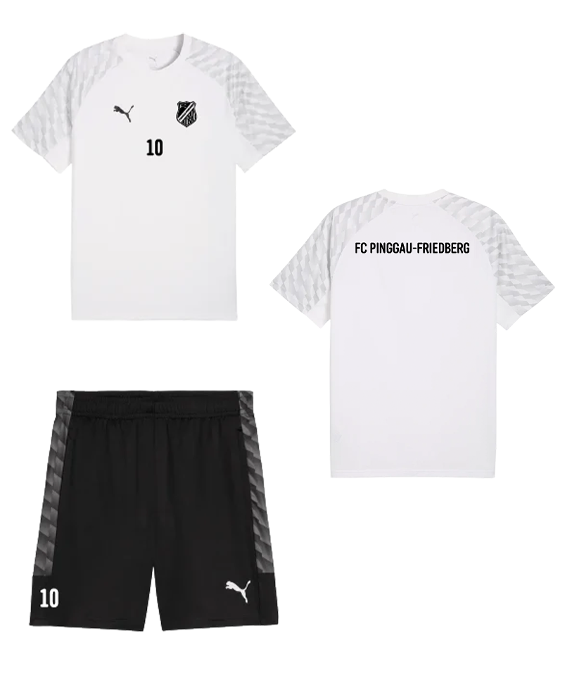 PUMA Trainings Set Kurz Kids Weiss FC Pinggau-Friedberg