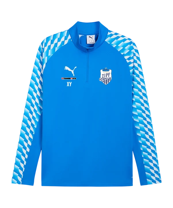 PUMA teamLIGA26 Training 1/4 Zip Top Blau ATSV Zipf