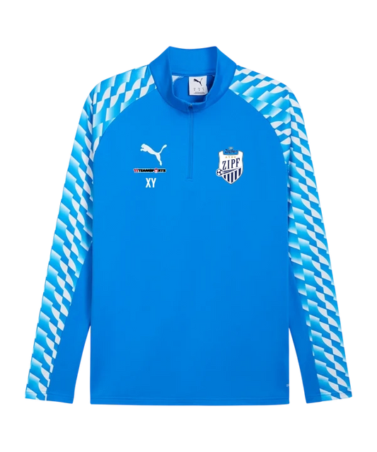 PUMA teamLIGA26 Training 1/4 Zip Top Blau ATSV Zipf