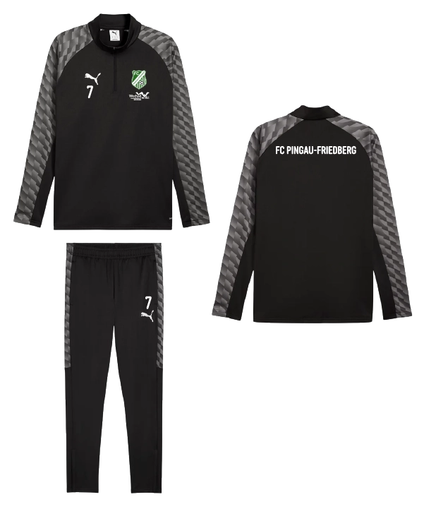 PUMA Trainings Set Lang Schwarz FC Pinggau-Friedberg