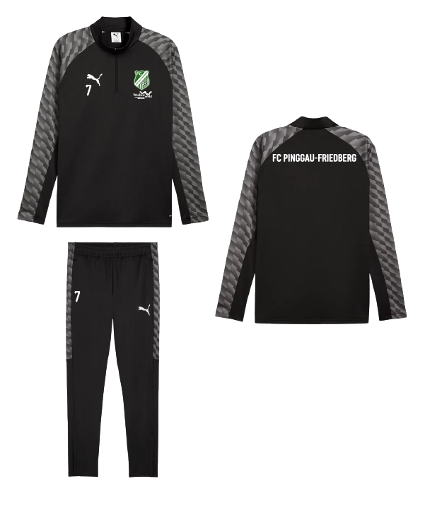 PUMA Trainings Set Lang Schwarz FC Pinggau-Friedberg