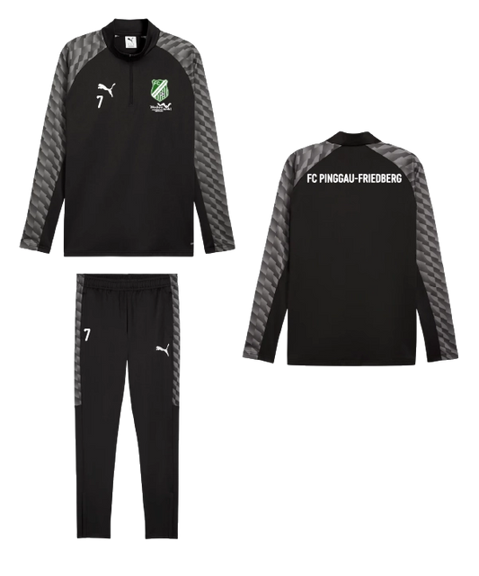 PUMA Trainings Set Lang Schwarz FC Pinggau-Friedberg