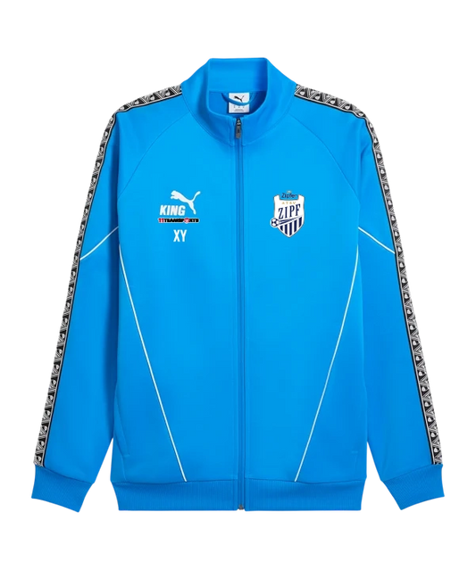 PUMA teamKING Anthem Jacke Blau ATSV Zipf