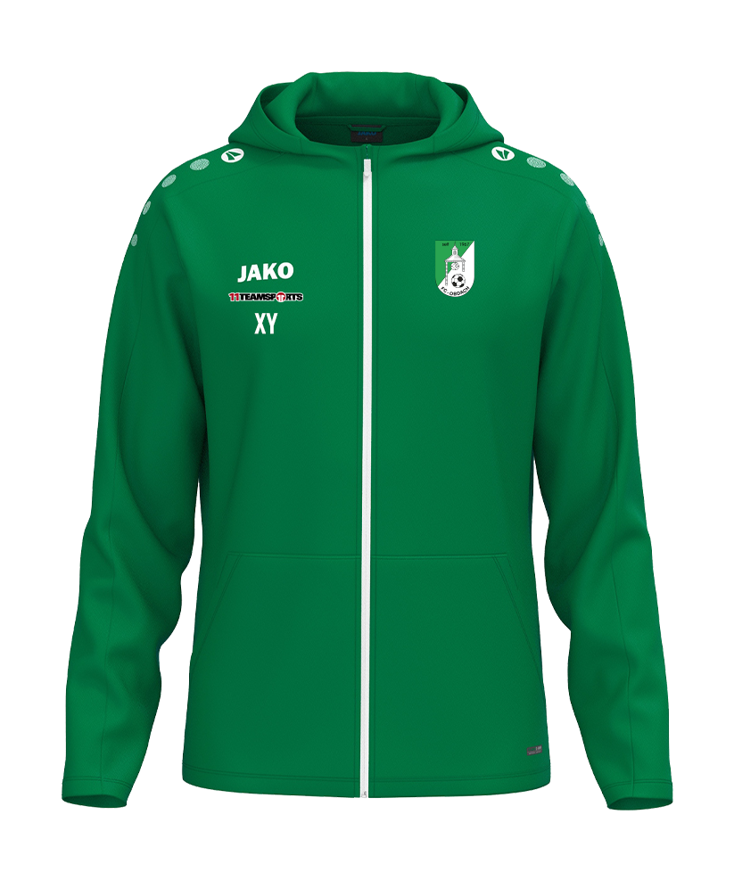 JAKO One Kapuzenjacke Grün F200 FC Obdach