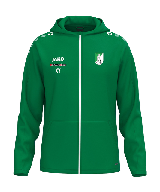 JAKO One Kapuzenjacke Kids Grün F200 FC Obdach
