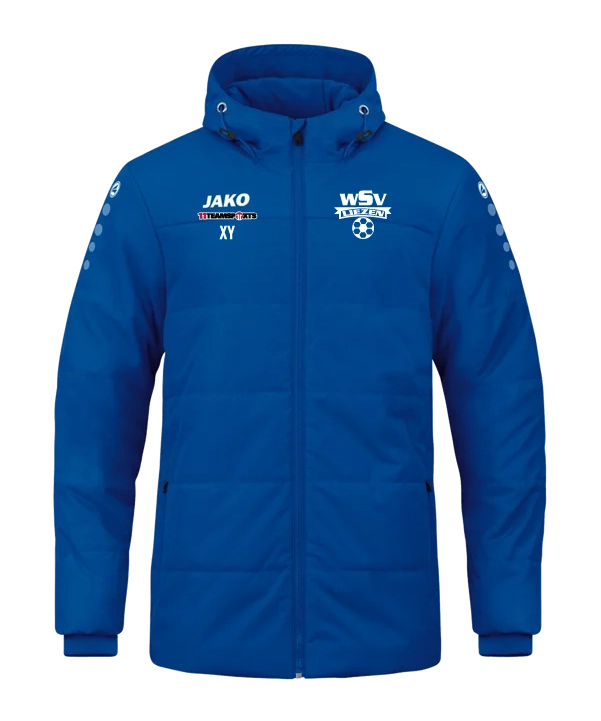 JAKO Team Coach Kapuzenjacke Kids Blau F400 WSV Liezen